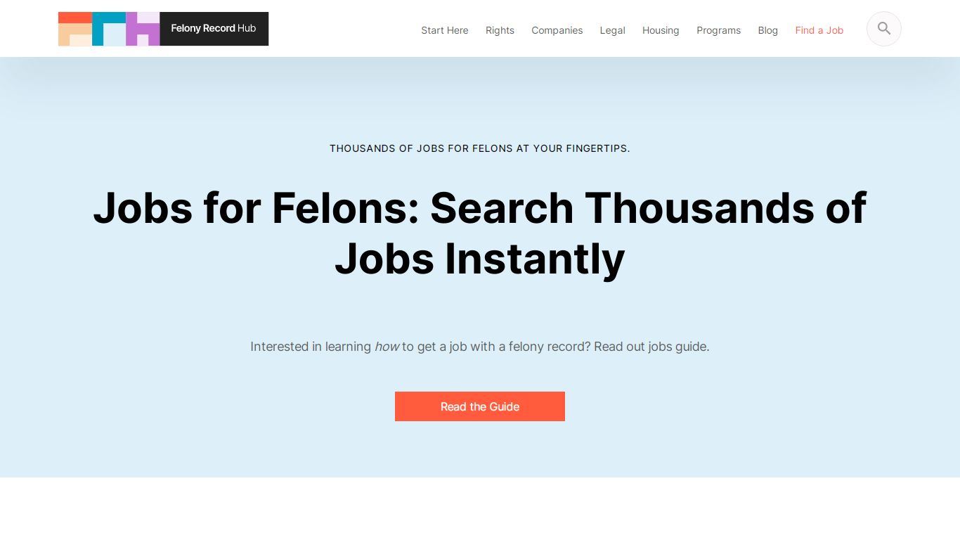 Jobs for Felons: Search Thousands of Jobs Instantly - Felony Record Hub